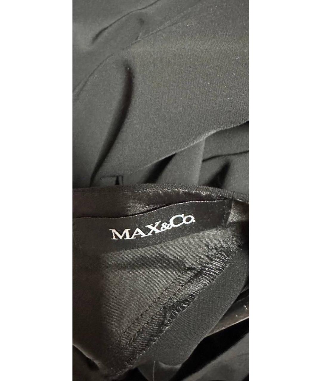 MAX&CO Черное полиэстеровое повседневное платье, фото 3