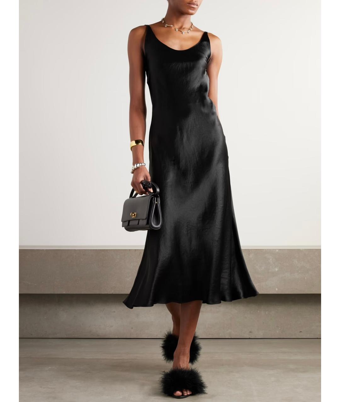 BALENCIAGA Черное ацетатное коктейльное платье, фото 2