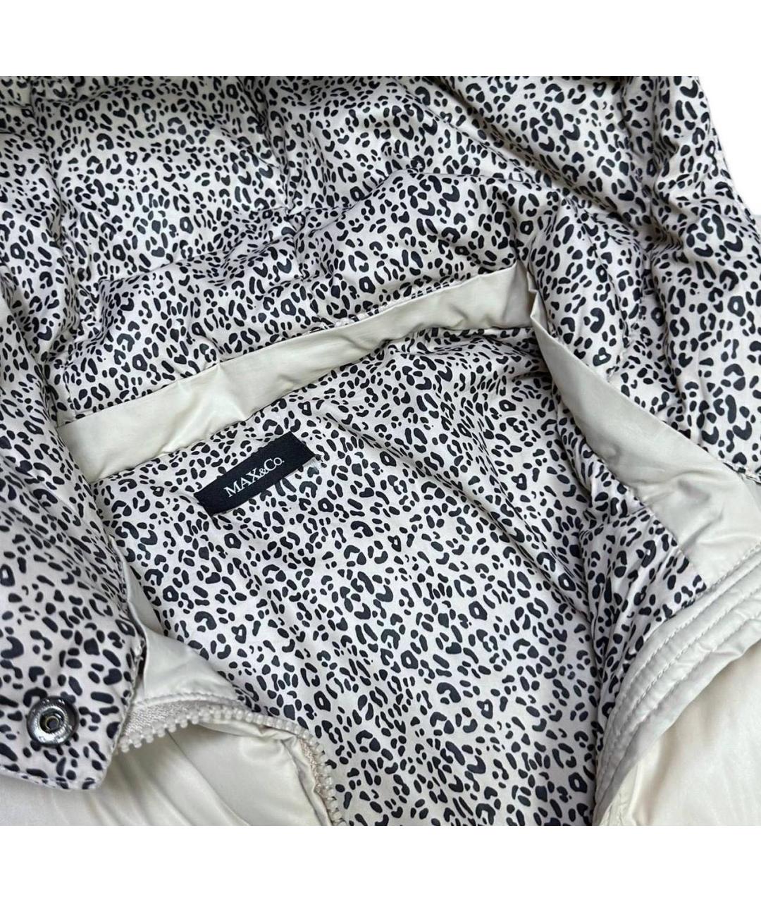 MAX&CO Бежевый полиэстеровый пуховик, фото 3