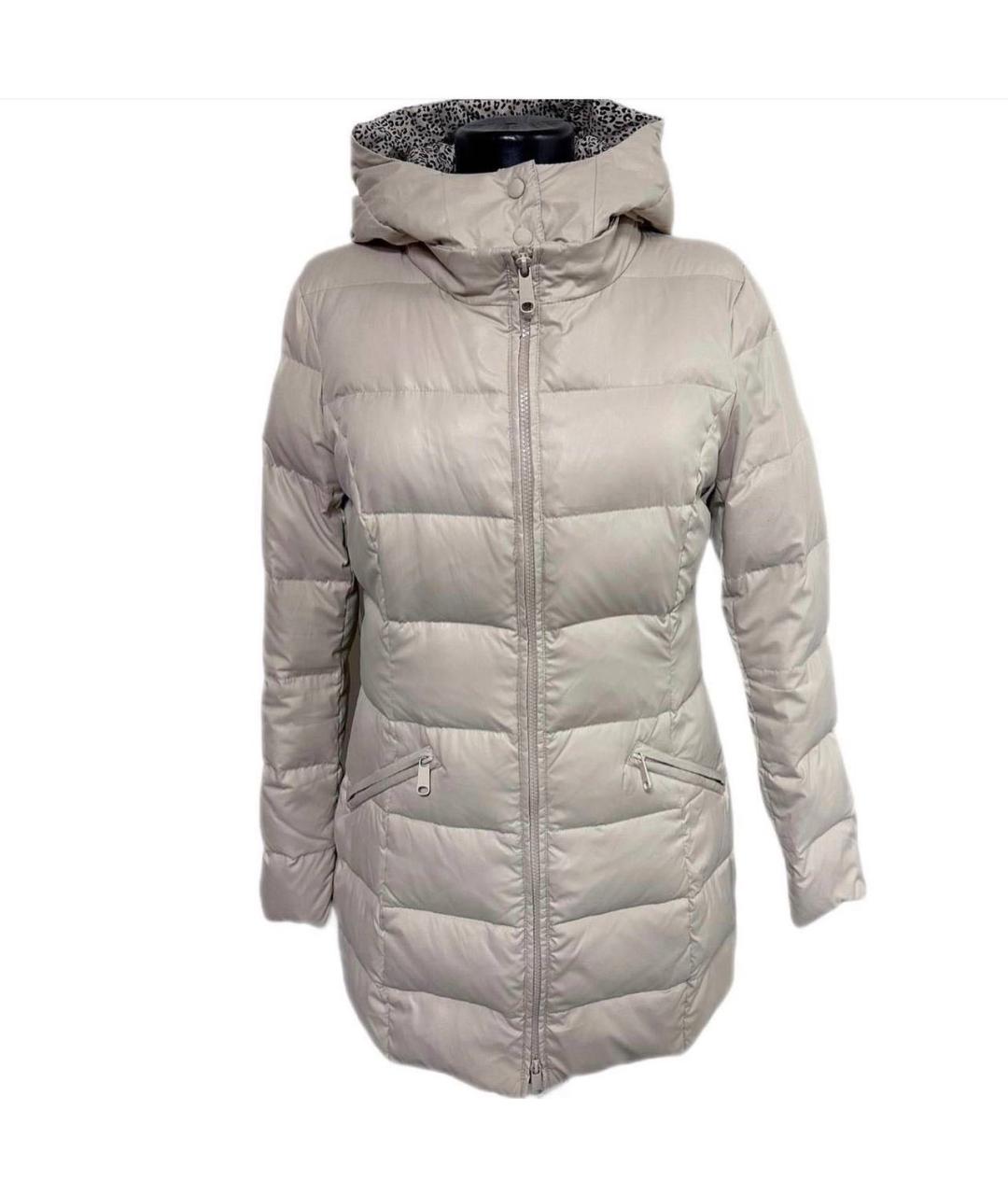 MAX&CO Бежевый полиэстеровый пуховик, фото 6