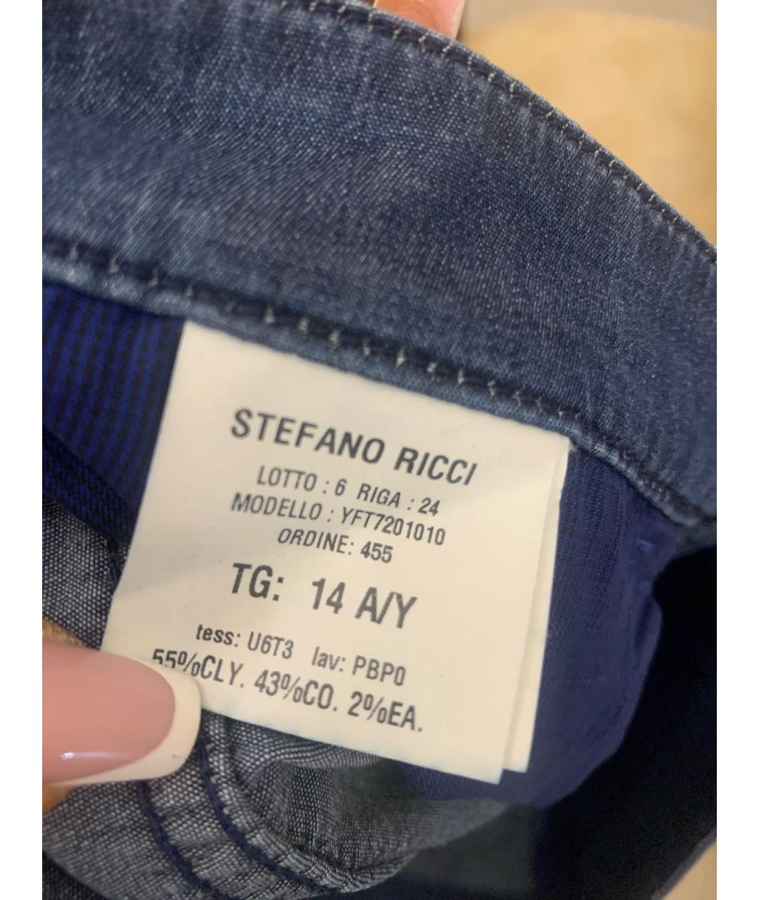 STEFANO RICCI KIDS Темно-синие детские джинсы, фото 8