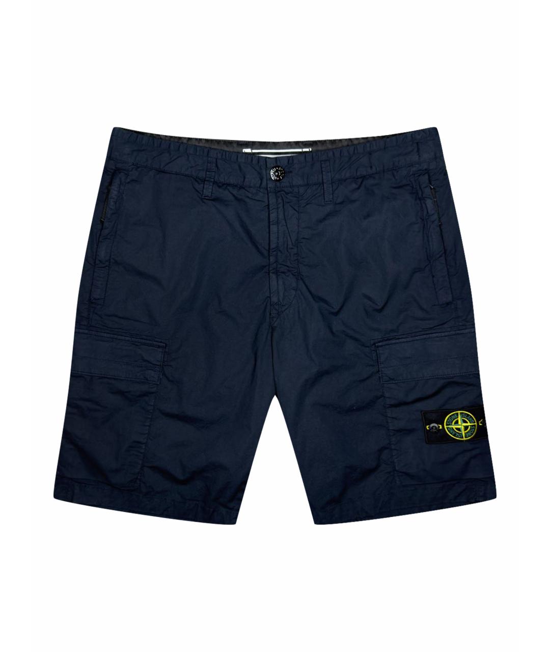 STONE ISLAND Темно-синие шорты, фото 1