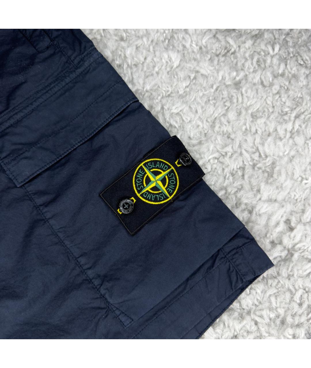 STONE ISLAND Темно-синие шорты, фото 4