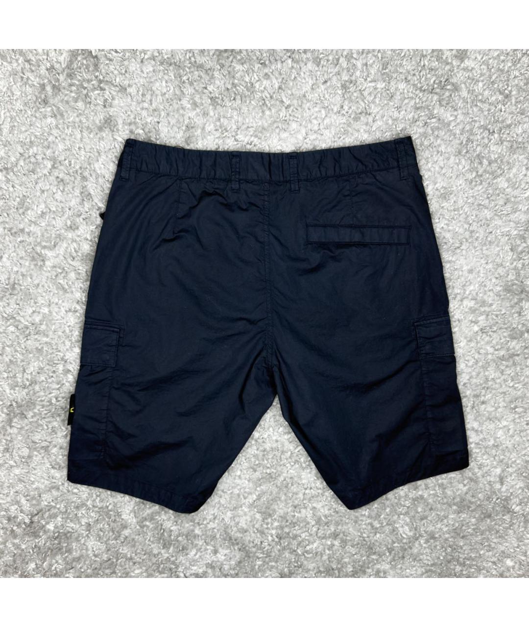 STONE ISLAND Темно-синие шорты, фото 3