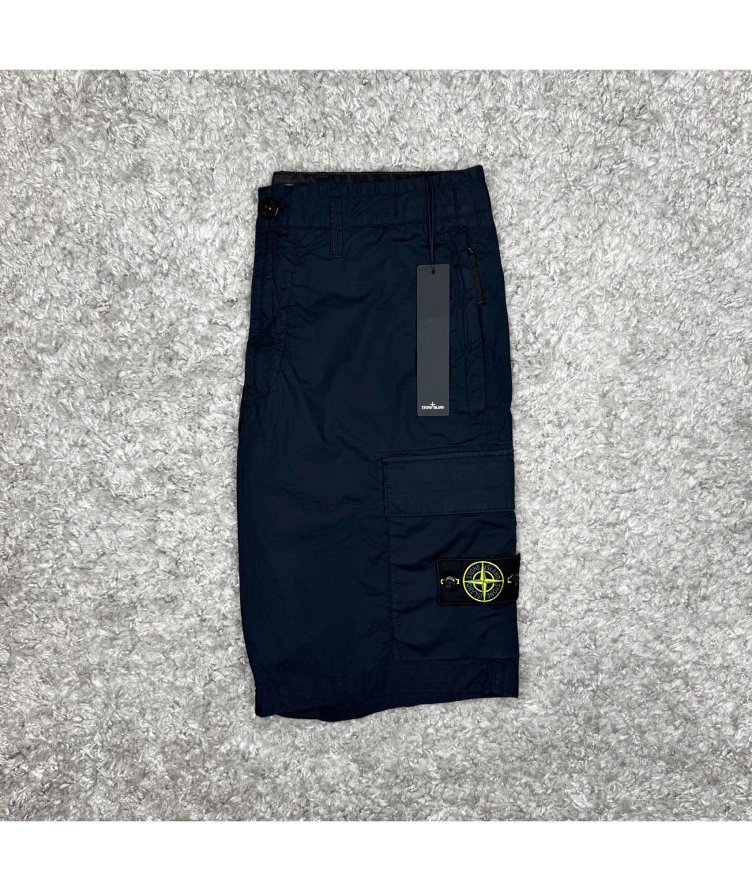 STONE ISLAND Темно-синие шорты, фото 2