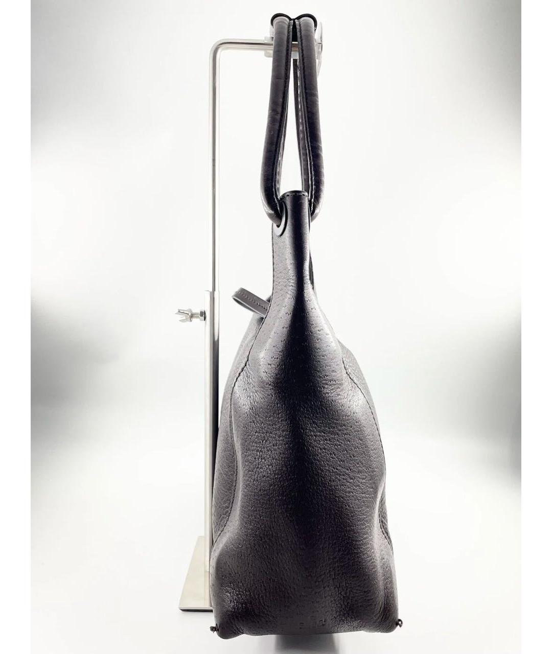 GUCCI Коричневая кожаная сумка через плечо, фото 3