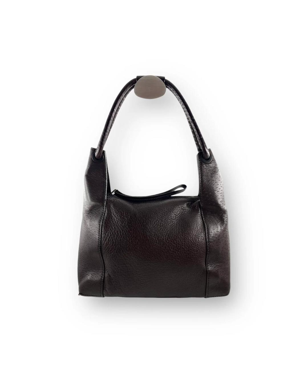 GUCCI Коричневая кожаная сумка через плечо, фото 9