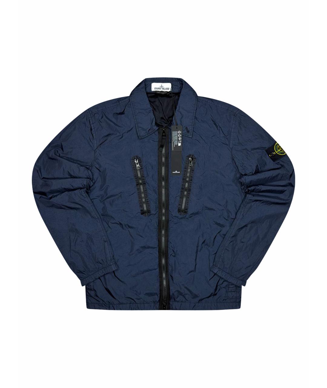 STONE ISLAND Темно-синяя куртка, фото 1