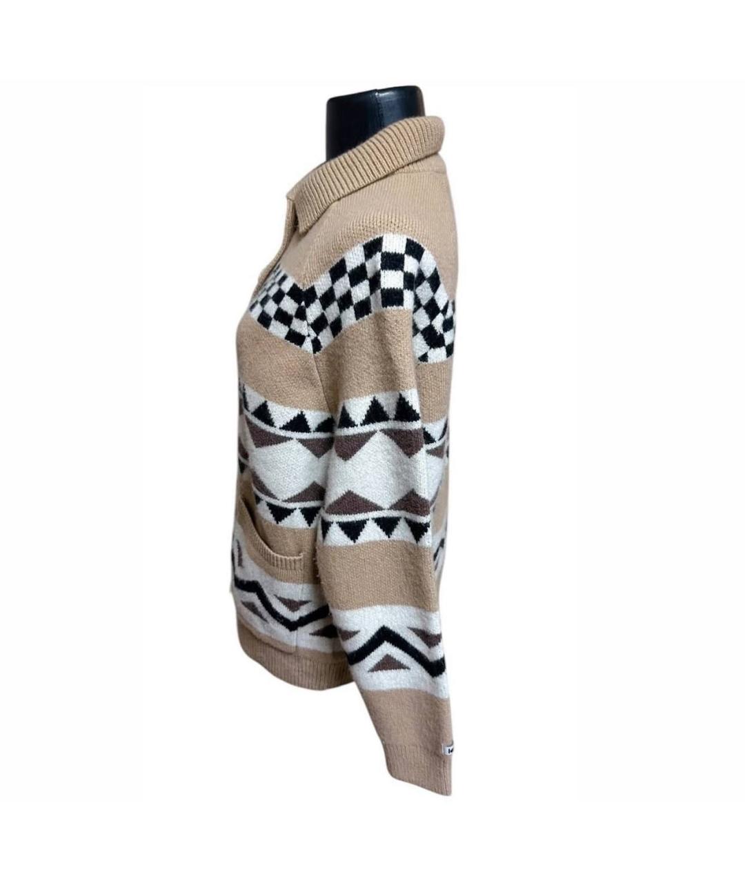 LEVI'S Бежевый шерстяной кардиган, фото 6