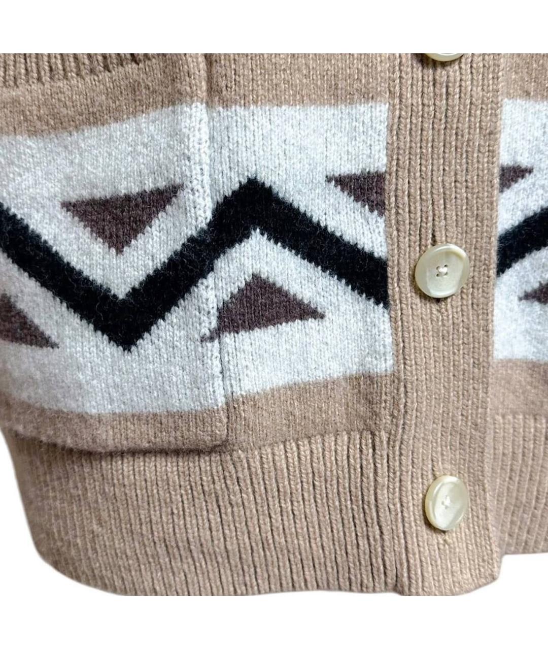 LEVI'S Бежевый шерстяной кардиган, фото 8