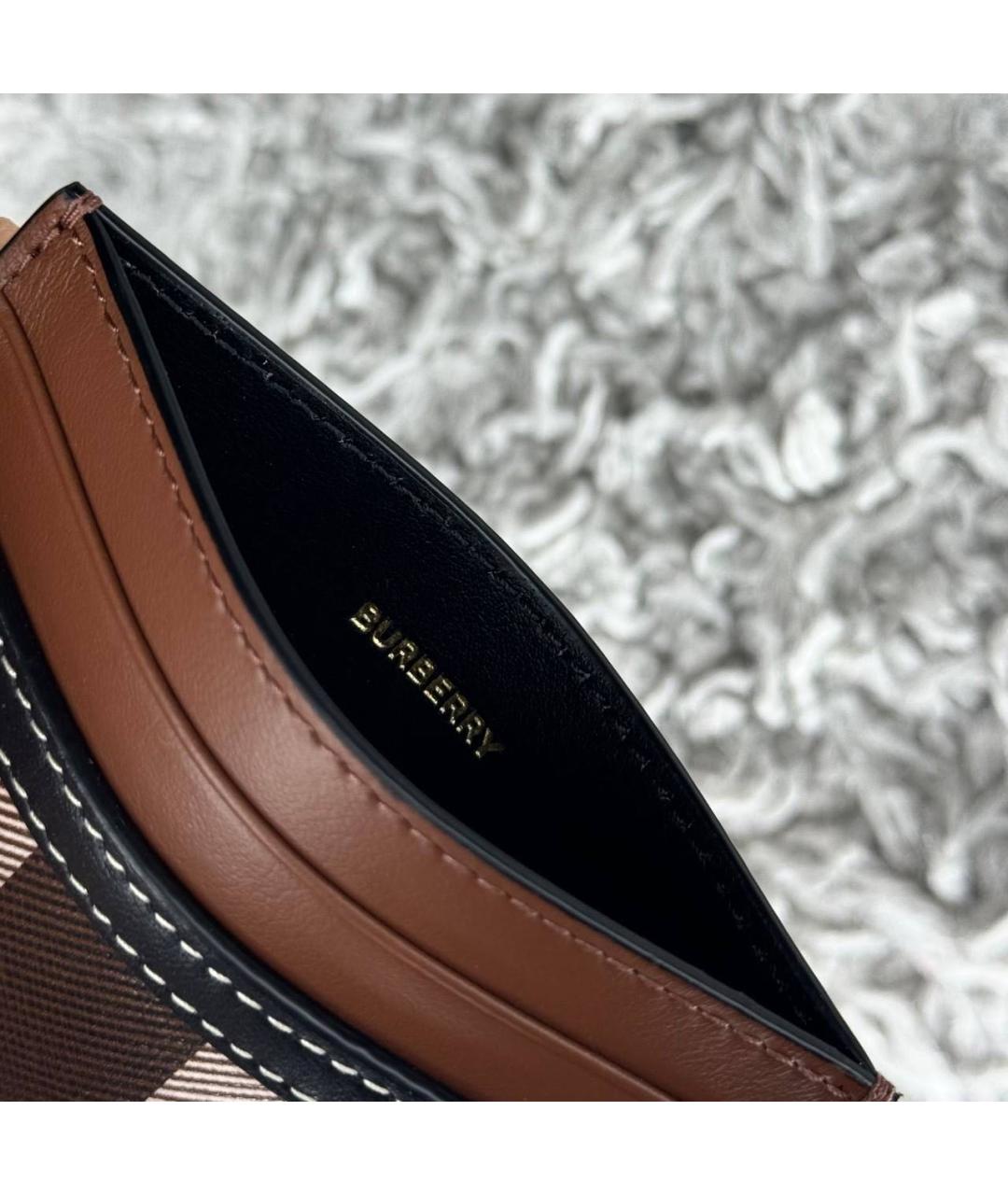 BURBERRY Коричневый кардхолдер, фото 4