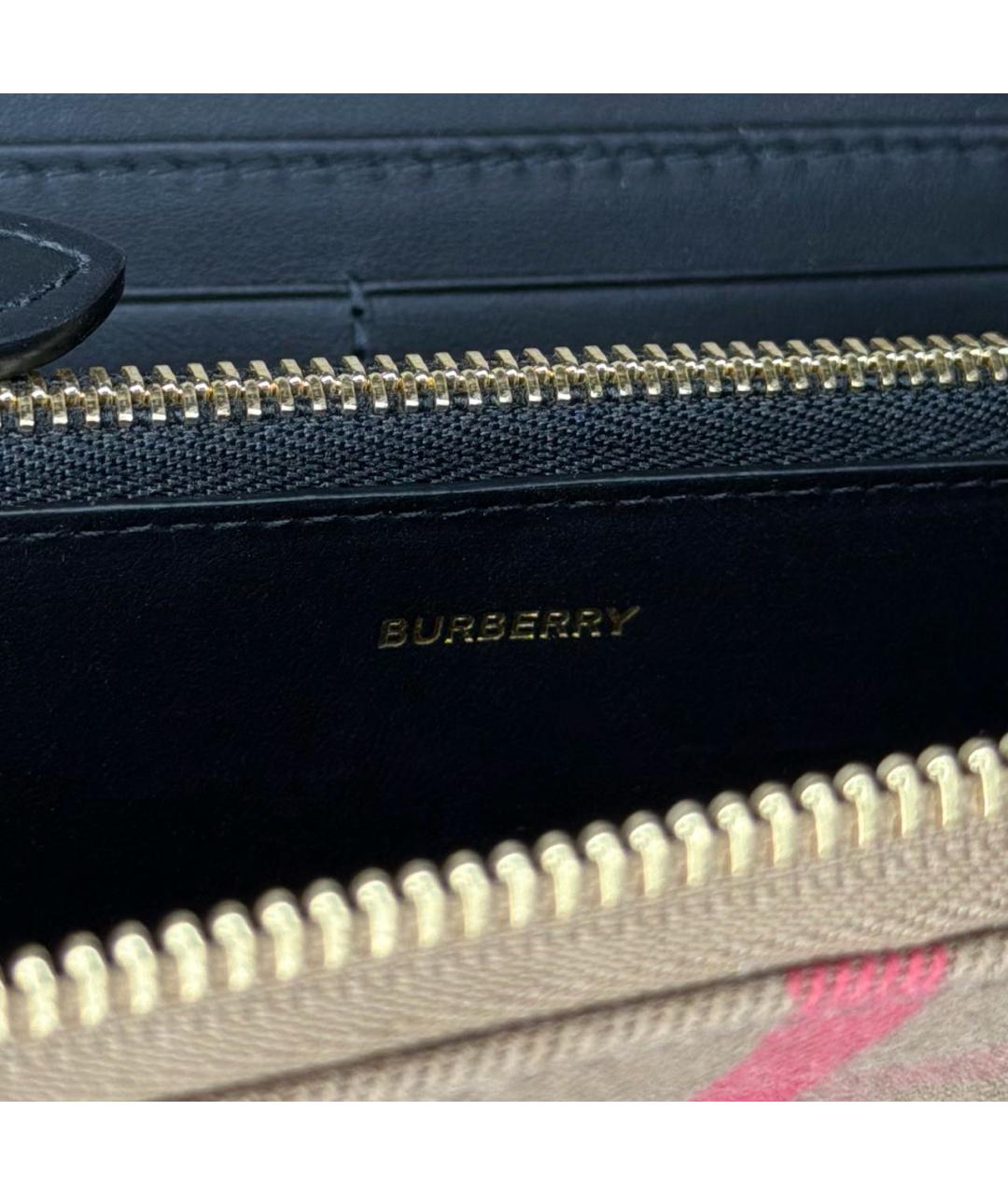 BURBERRY Бежевый кошелек, фото 4