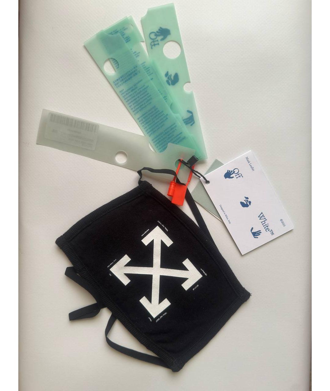 OFF-WHITE Черная повязка на голову, фото 2