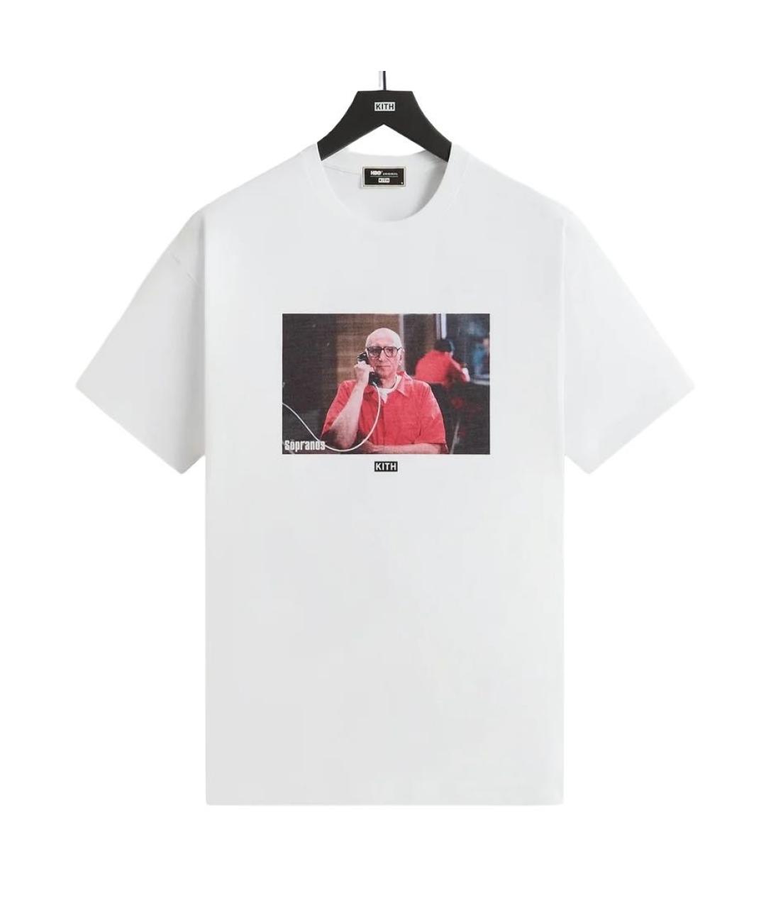 KITH Белая хлопковая футболка, фото 7