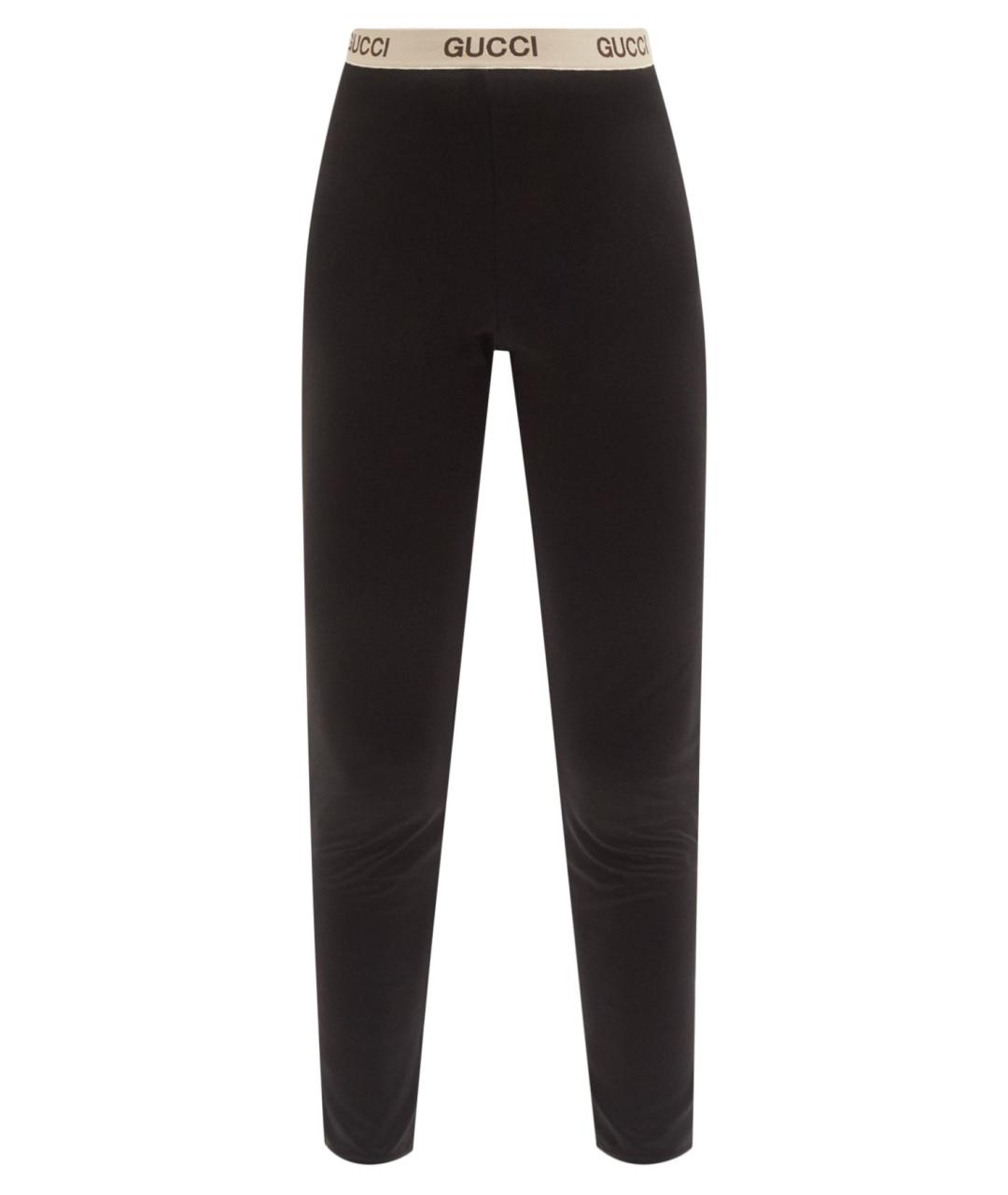 GUCCI Черные леггинсы и велосипедки, фото 1