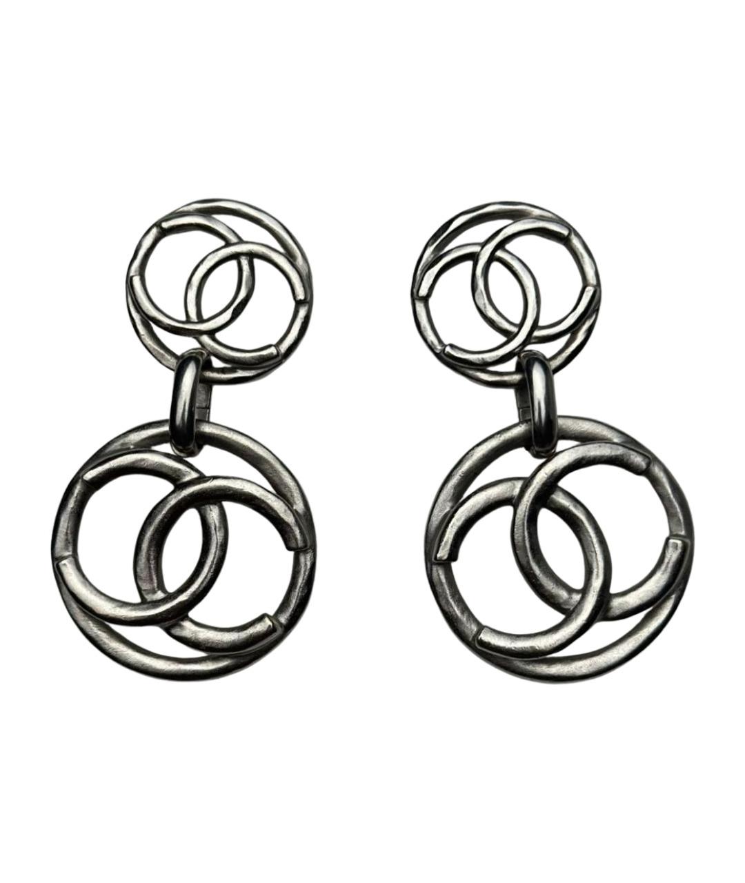 CHANEL Серебряные серьги, фото 1