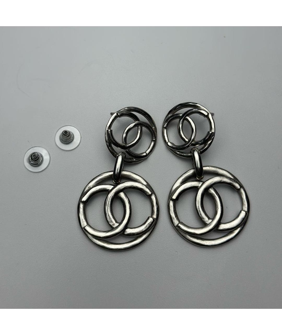 CHANEL Серебряные серьги, фото 8