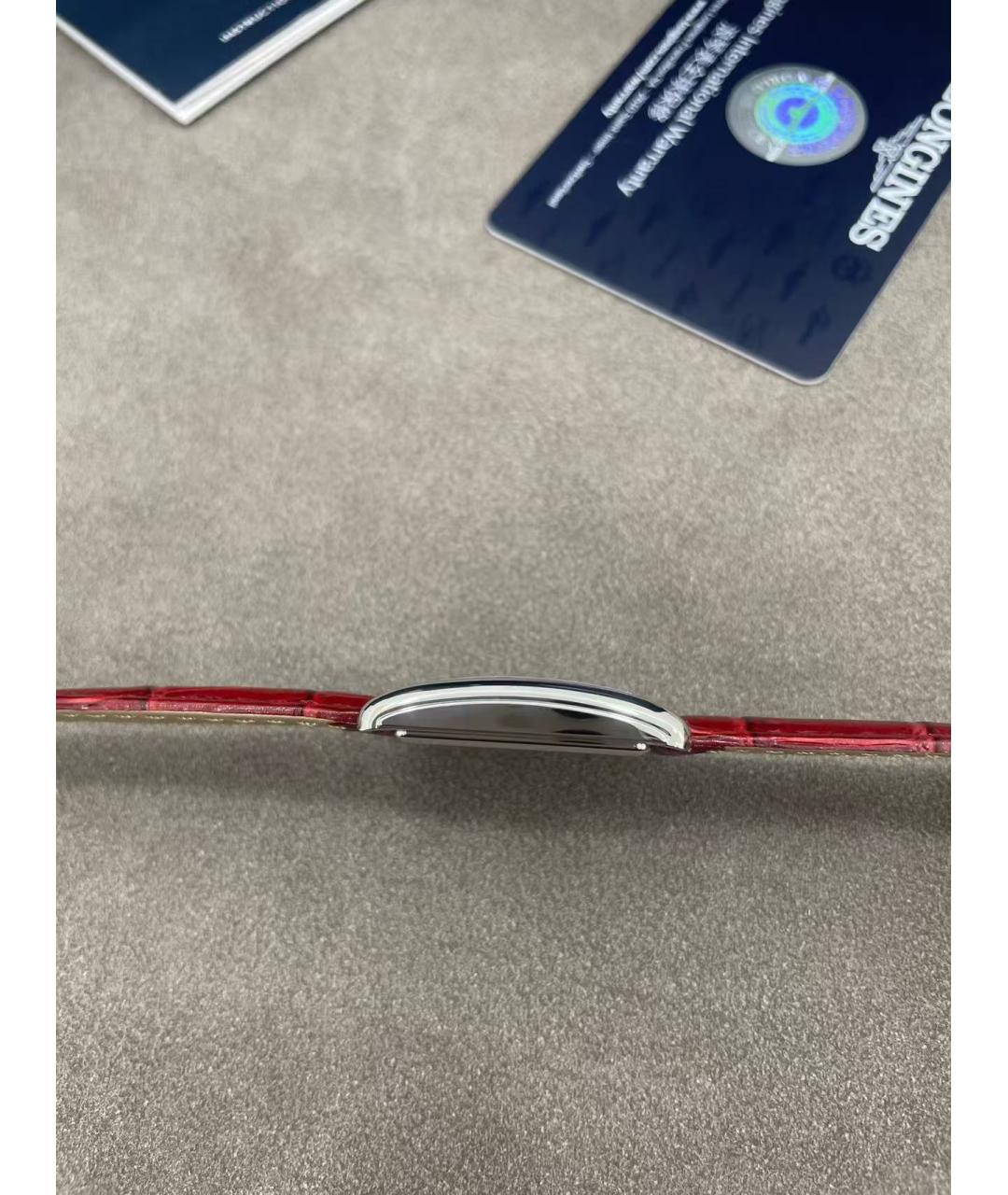 LONGINES Красные часы, фото 4