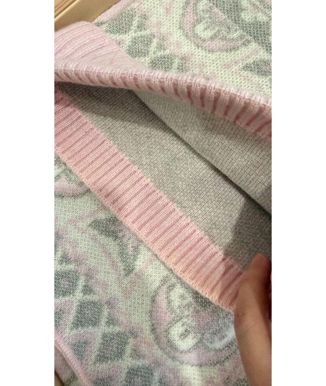 LOUIS VUITTON Розовая кашемировая шапка, фото 8