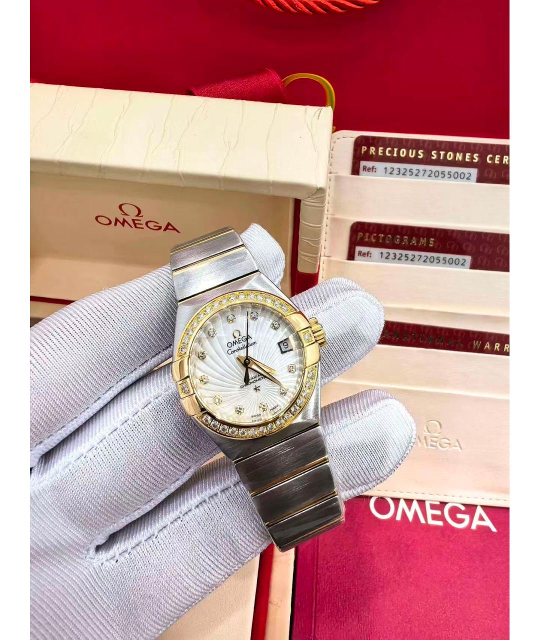 OMEGA Серебряные часы, фото 2