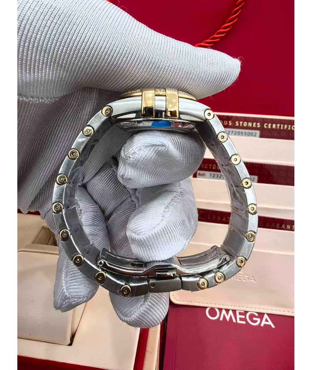 OMEGA Серебряные часы, фото 4