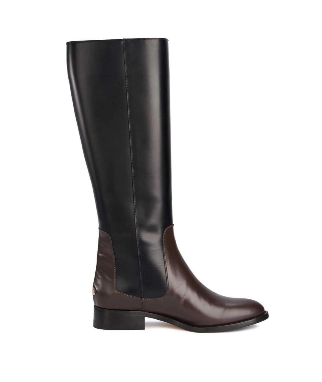 JIMMY CHOO Черные кожаные сапоги, фото 4