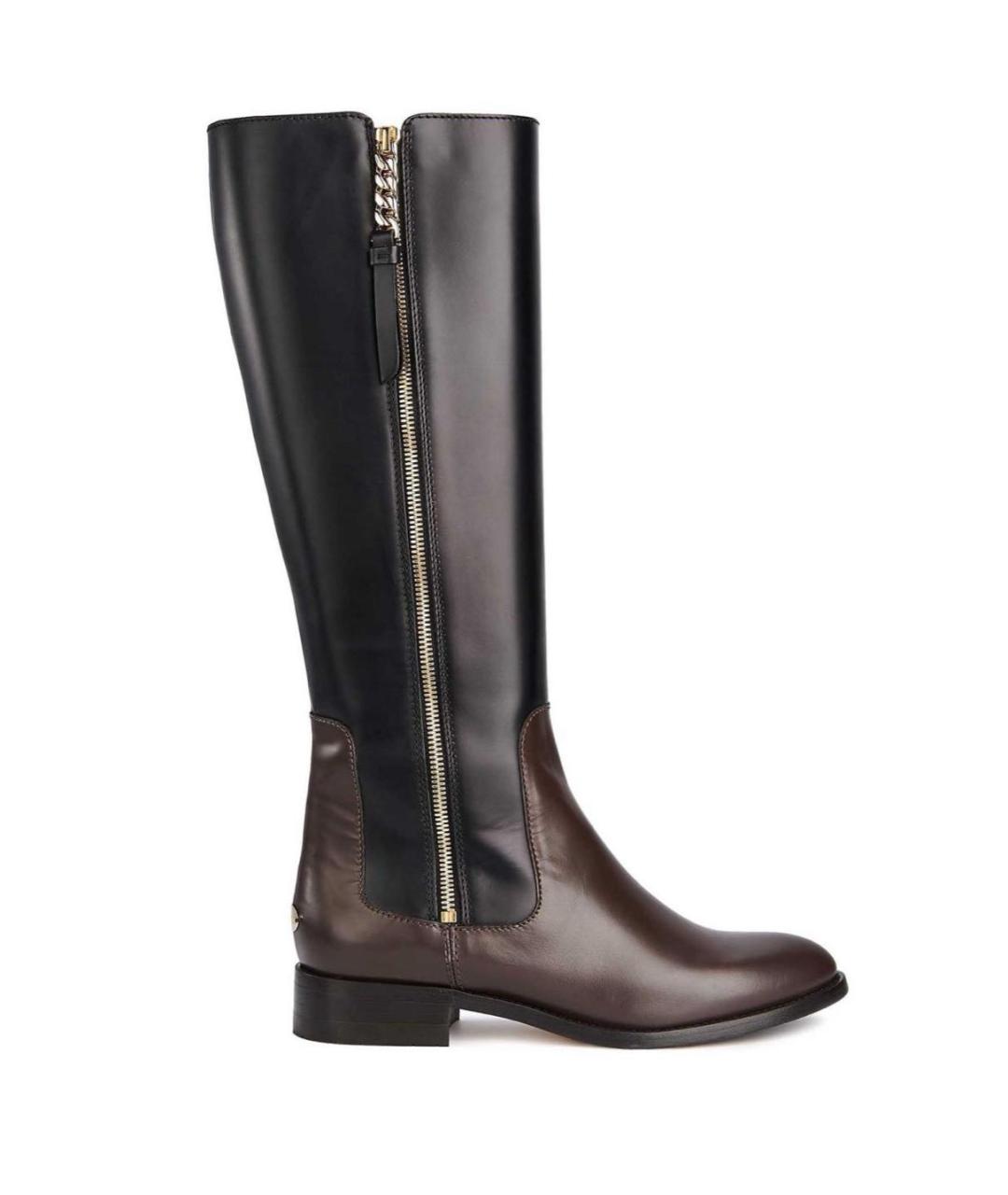 JIMMY CHOO Черные кожаные сапоги, фото 1