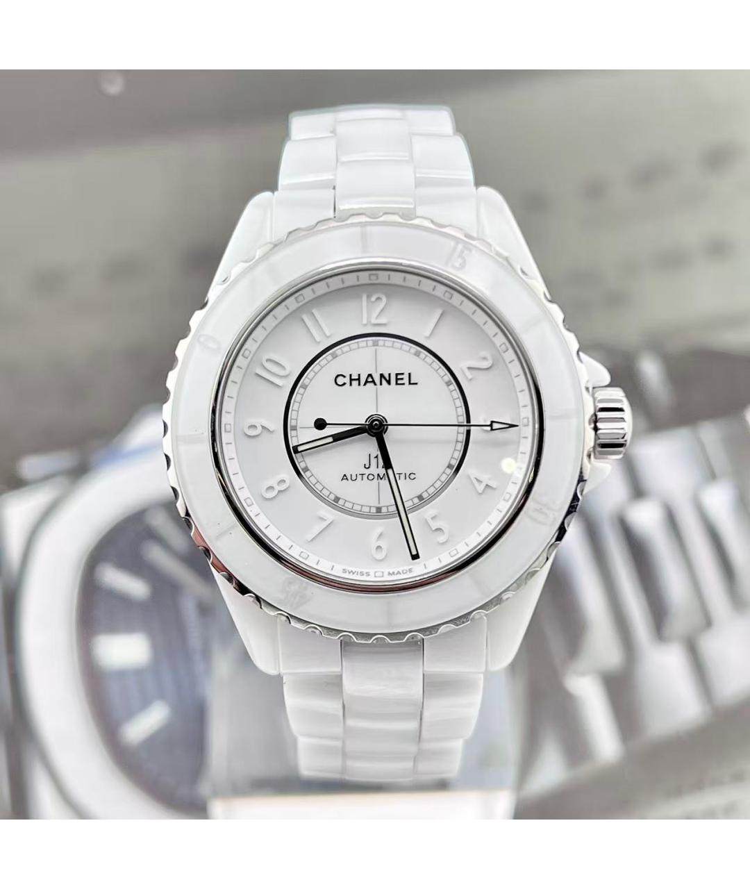 CHANEL Белые керамические часы, фото 2
