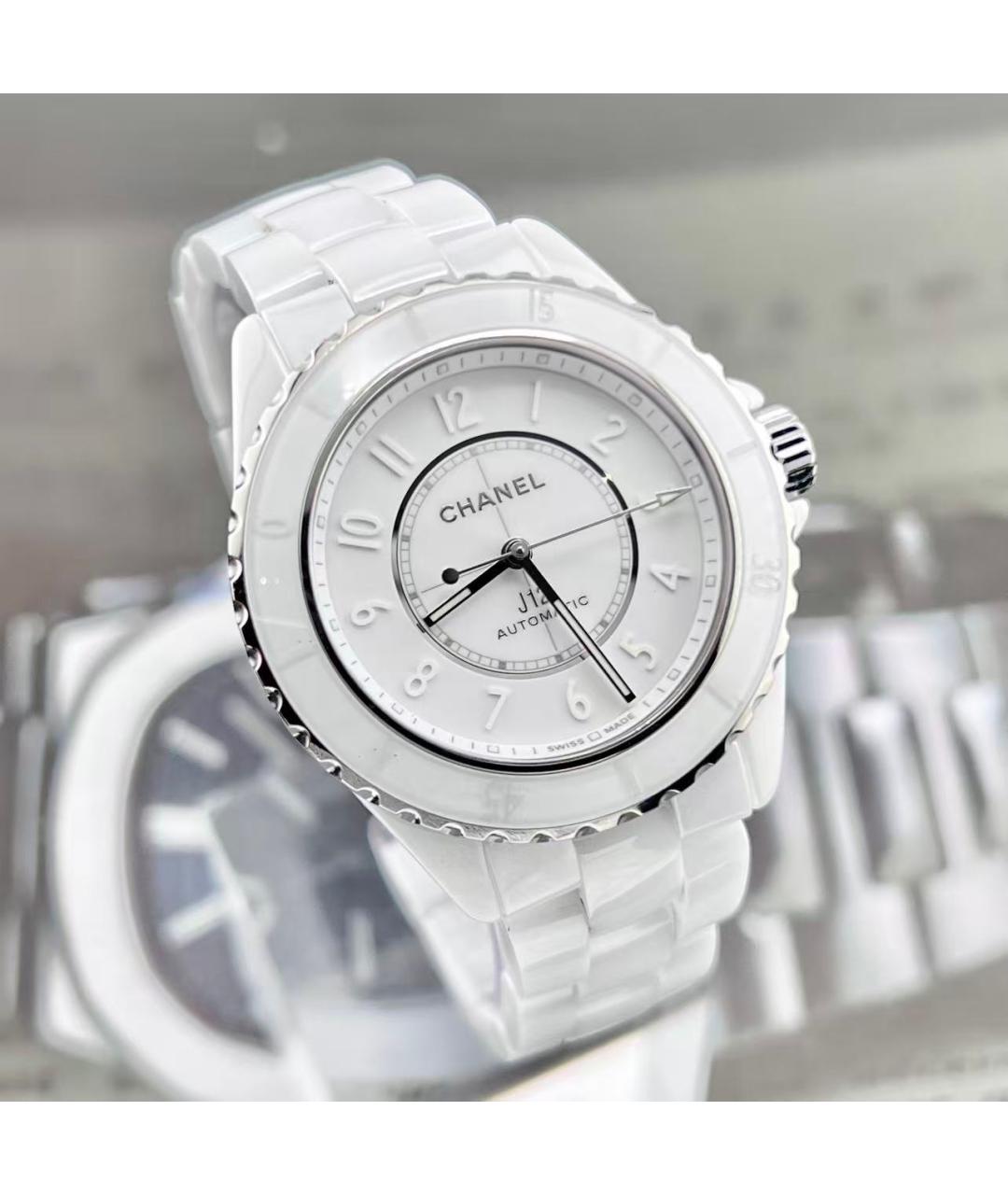 CHANEL Белые керамические часы, фото 3