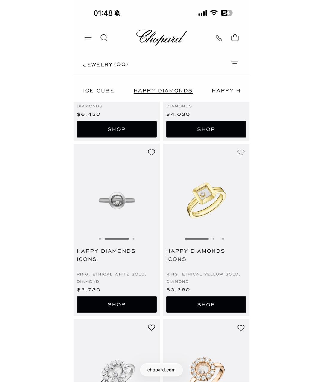 CHOPARD Белое кольцо из белого золота, фото 2