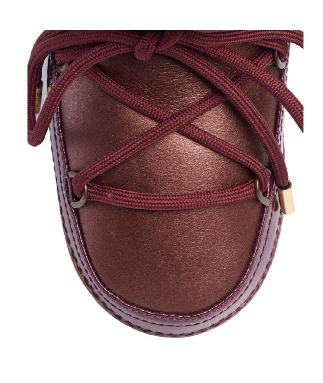 INUIKII Бордовые кожаные сапоги, фото 3