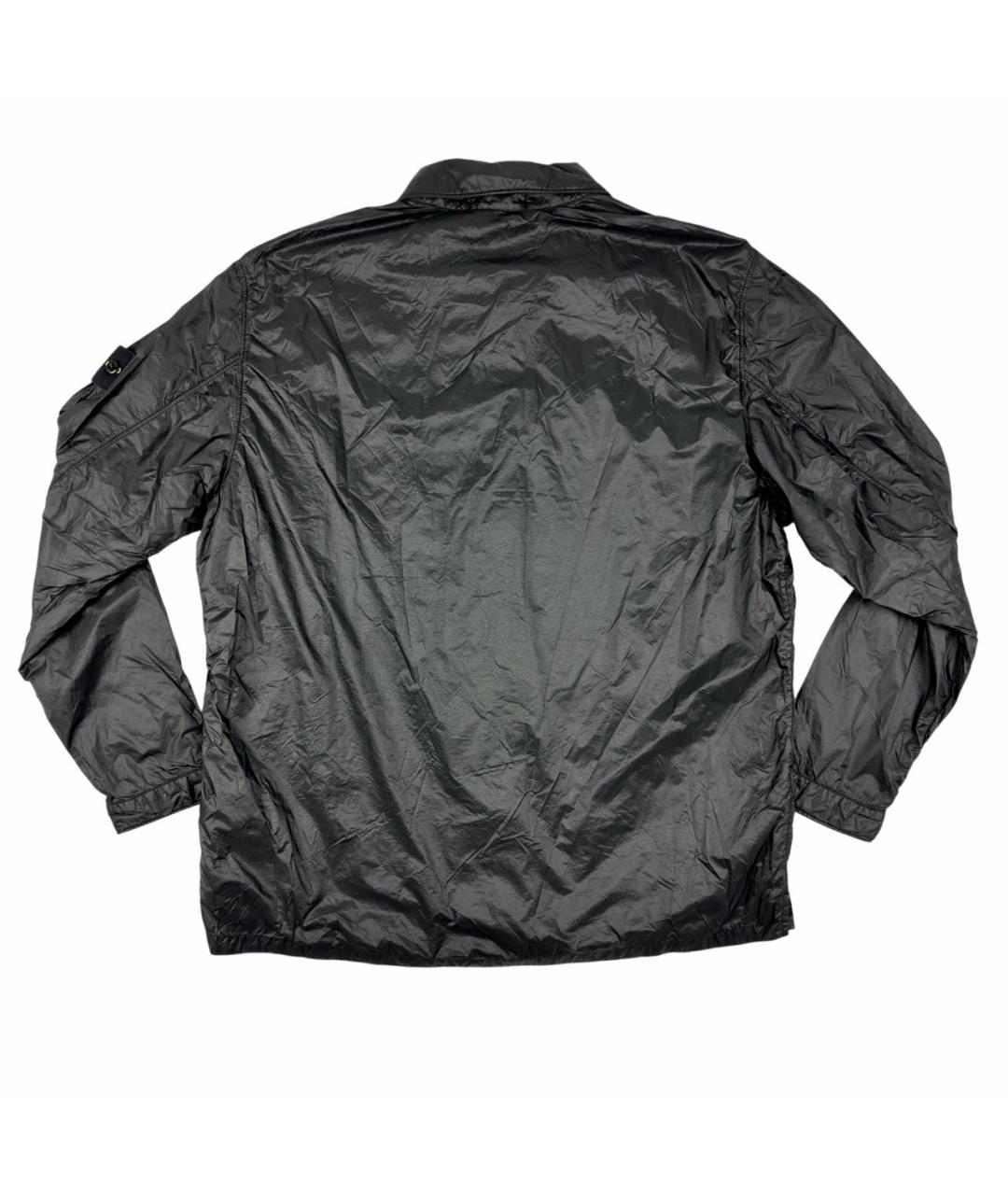 STONE ISLAND Черная полиамидовая куртка, фото 2