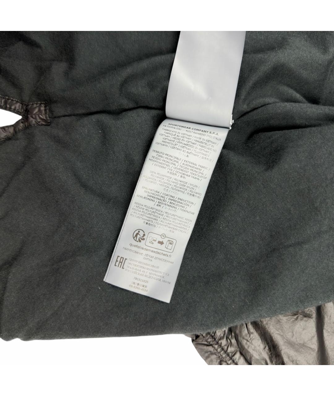 STONE ISLAND Черная полиамидовая куртка, фото 6