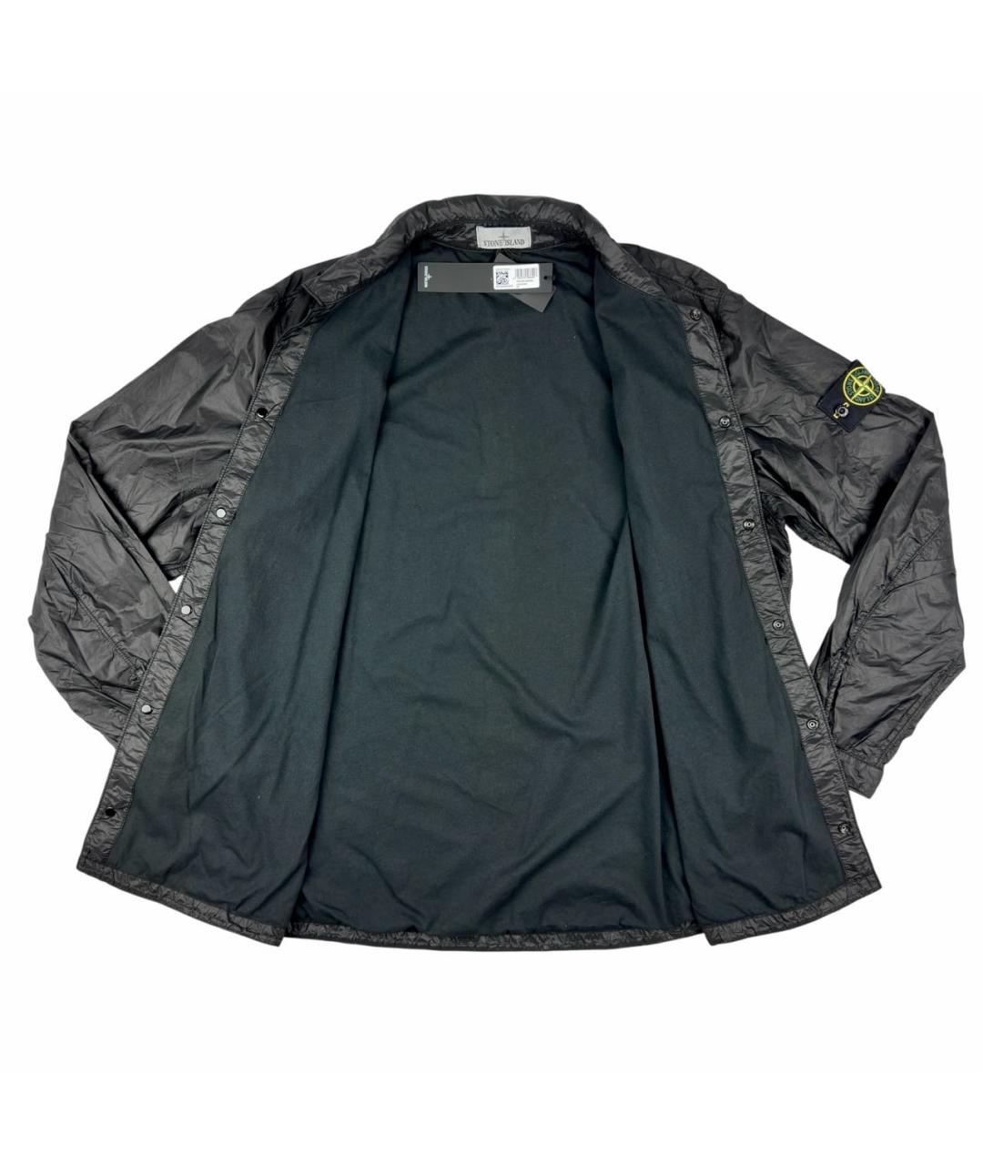 STONE ISLAND Черная полиамидовая куртка, фото 5