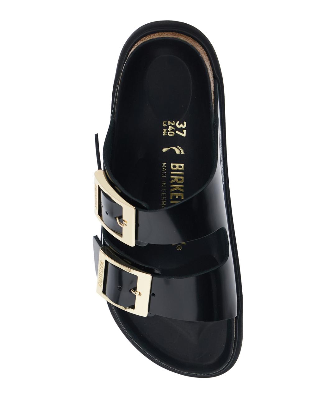 BIRKENSTOCK Черные кожаные сандалии, фото 4