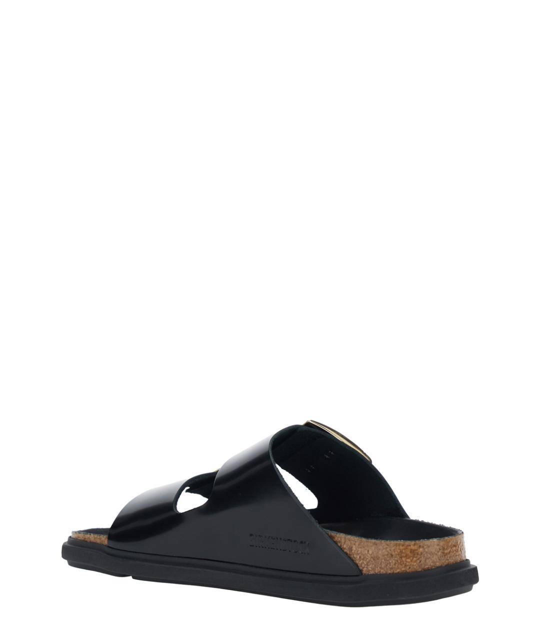 BIRKENSTOCK Черные кожаные сандалии, фото 3