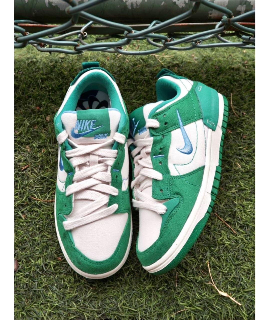 NIKE Зеленые замшевые кроссовки, фото 2