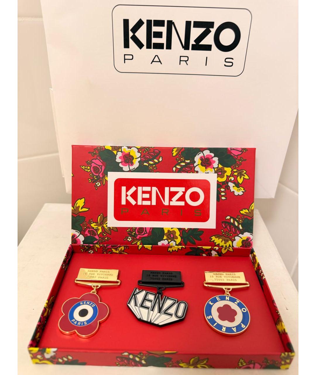 KENZO Мульти металлическая булавка / брошь, фото 2