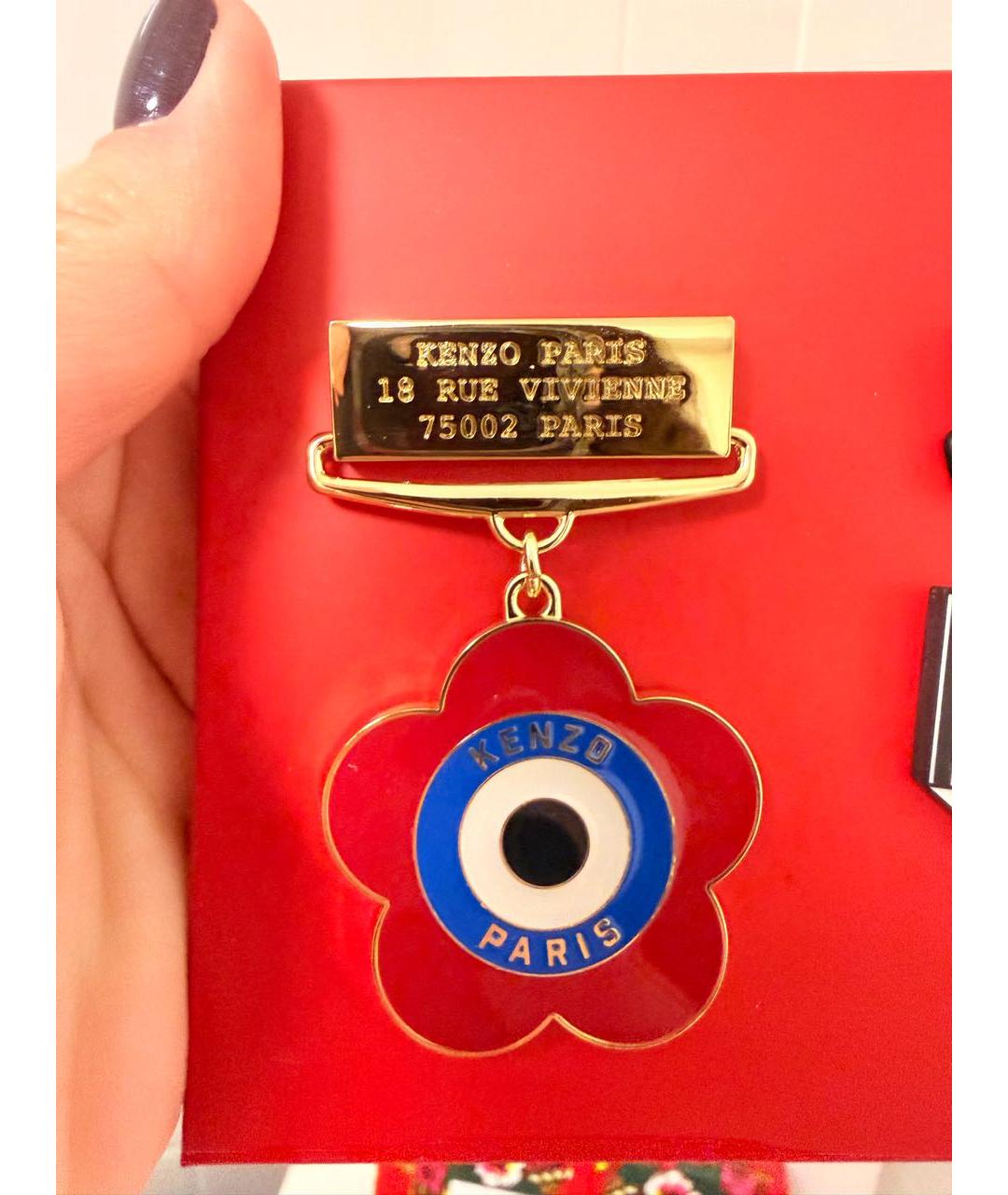 KENZO Мульти металлическая булавка / брошь, фото 3