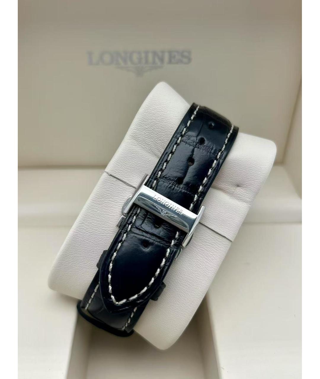 LONGINES Черные часы, фото 4