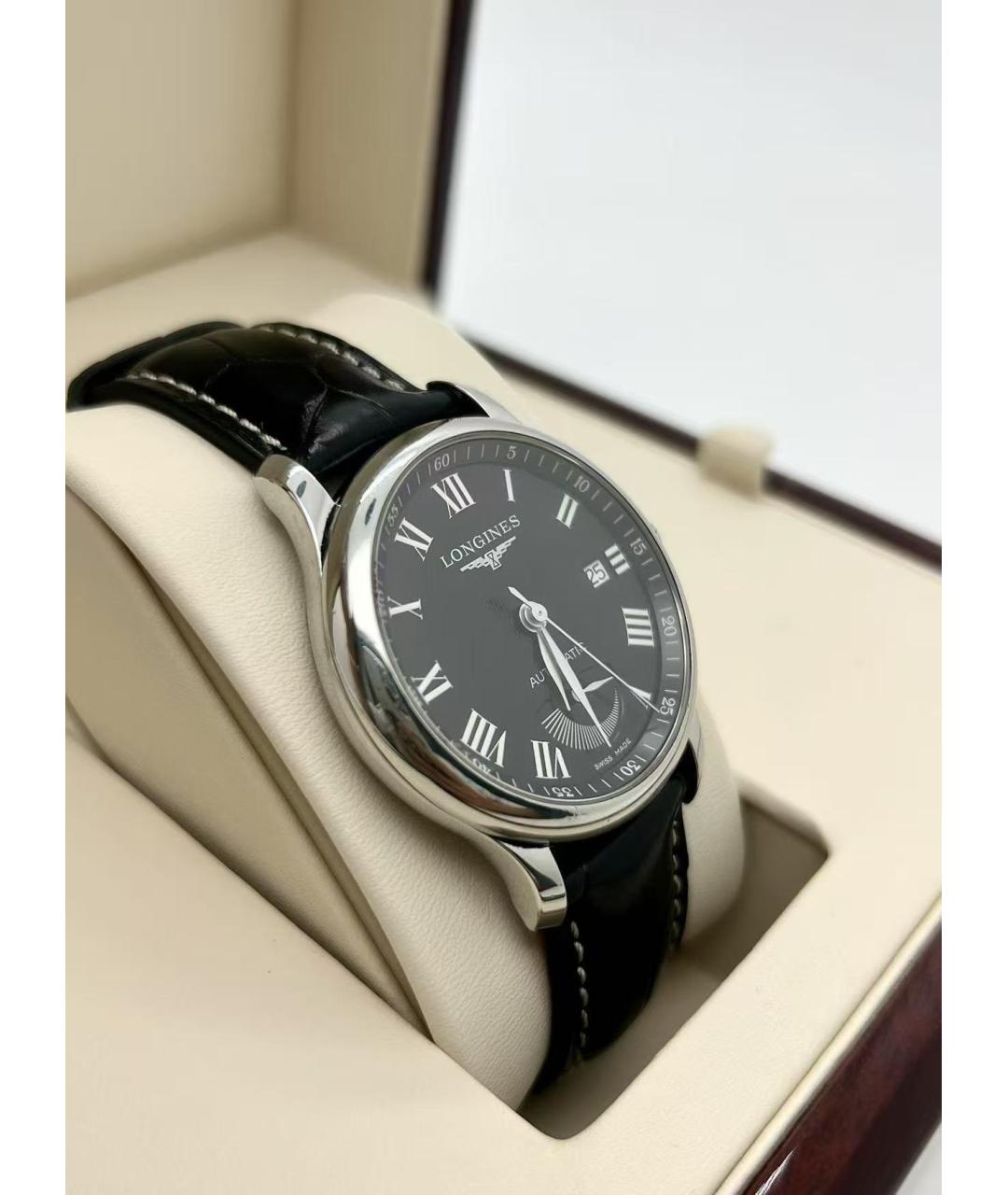 LONGINES Черные часы, фото 3