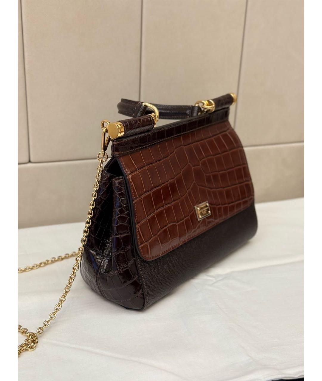 DOLCE&GABBANA Мульти сумка с короткими ручками из экзотической кожи, фото 2