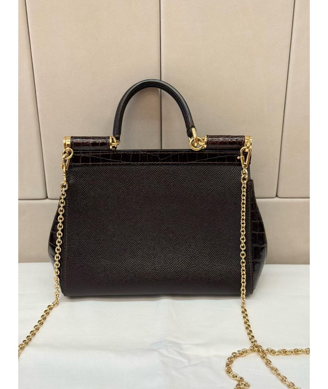 DOLCE&GABBANA Мульти сумка с короткими ручками из экзотической кожи, фото 3