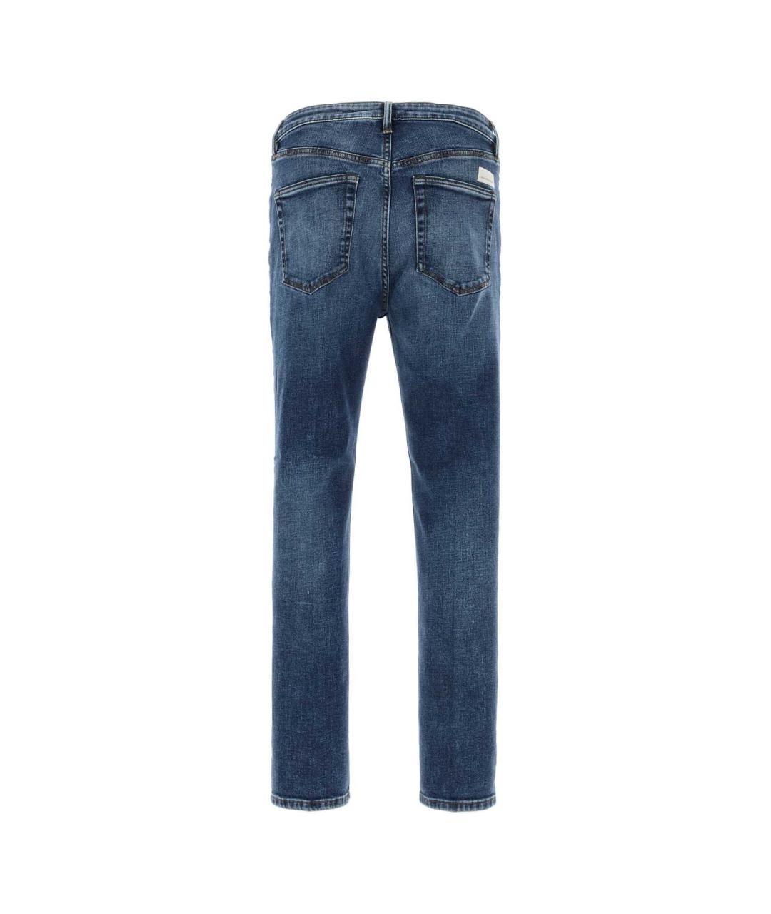 NINE IN THE MORNING Голубые хлопковые прямые джинсы, фото 2