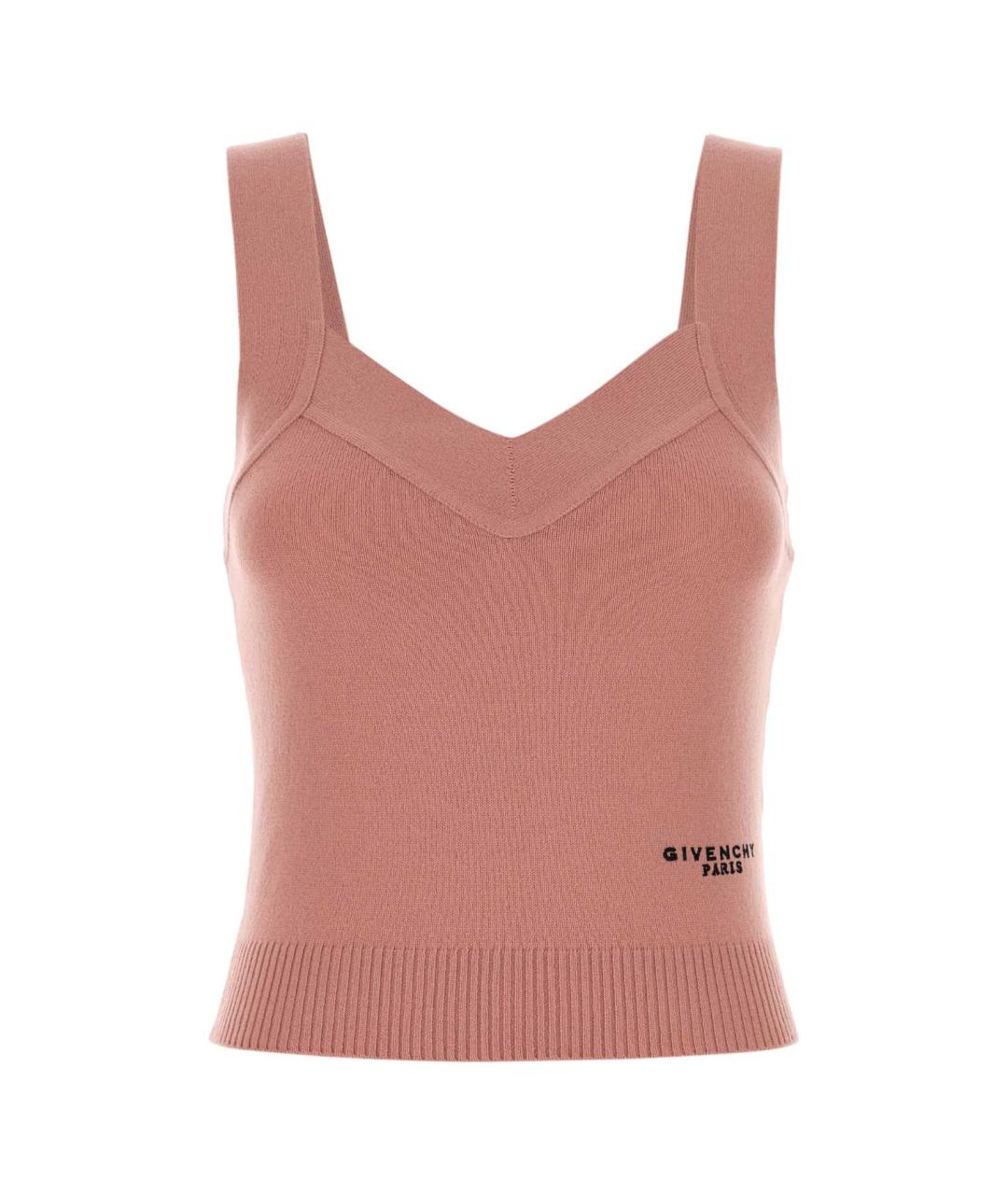 GIVENCHY Розовая шерстяная майка, фото 1