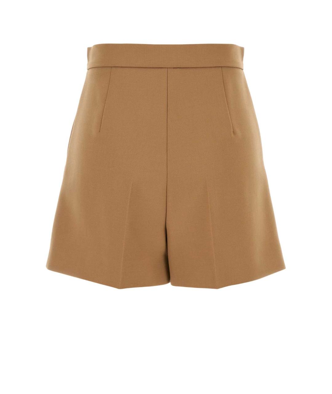 MAX MARA Бежевые шерстяные шорты, фото 2