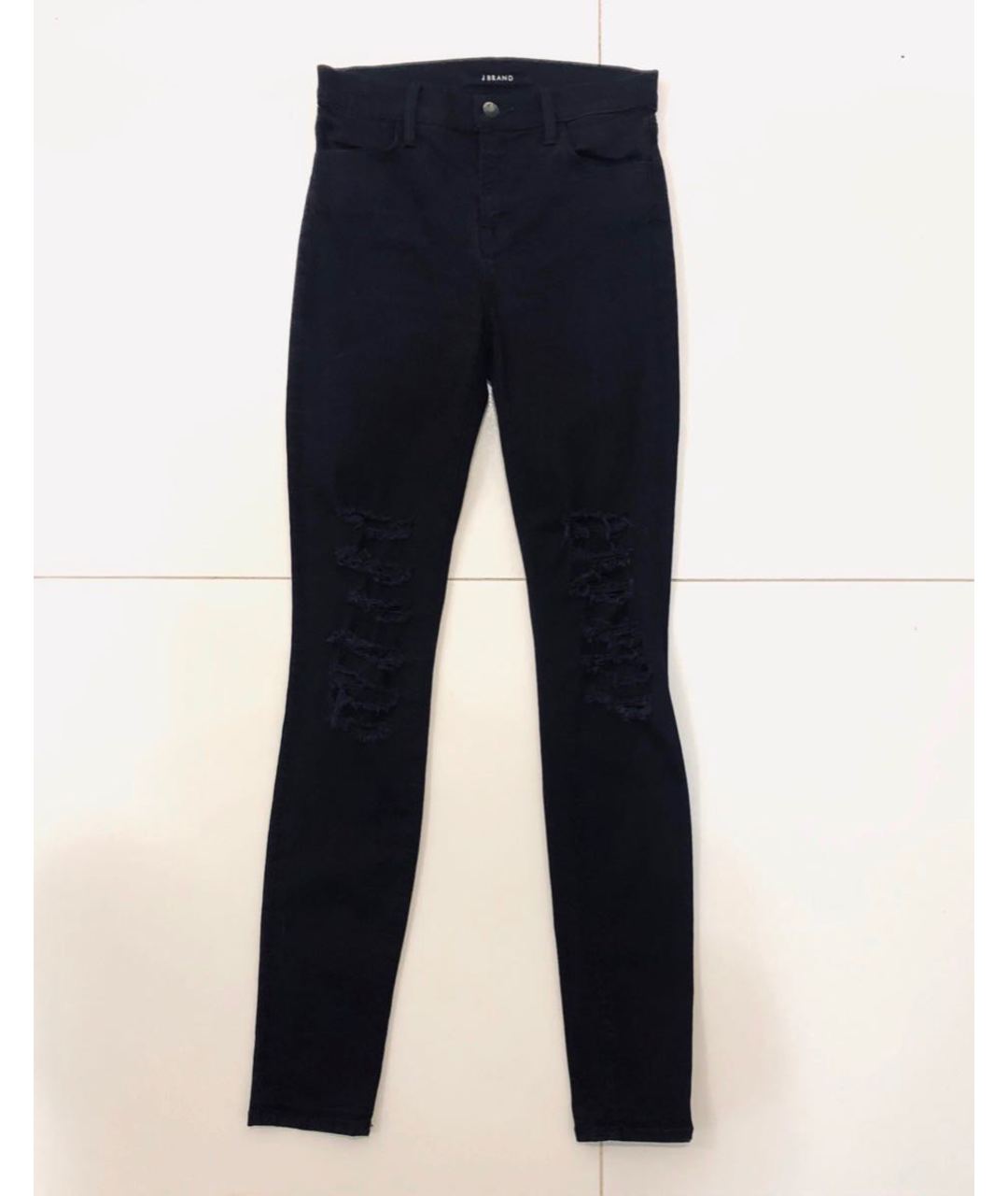 JBRAND Черные хлопко-эластановые джинсы слим, фото 3