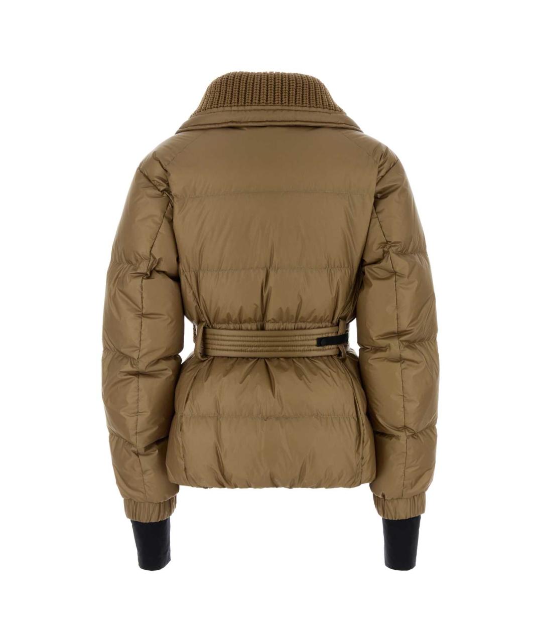 MONCLER GRENOBLE Бежевый полиэстеровый пуховик, фото 2