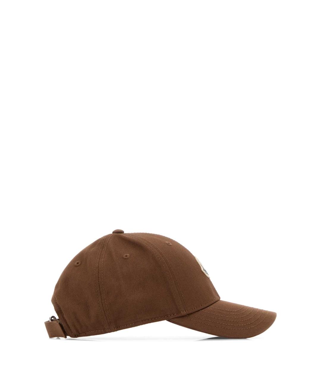 MONCLER Коричневая хлопковая кепка, фото 2