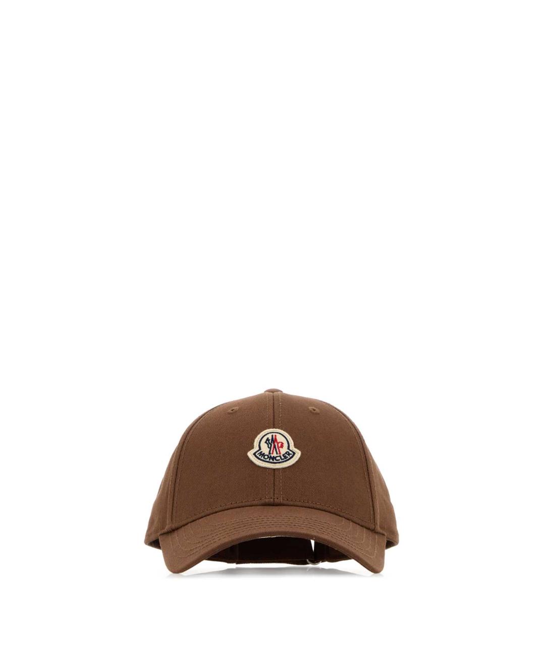 MONCLER Коричневая хлопковая кепка, фото 1